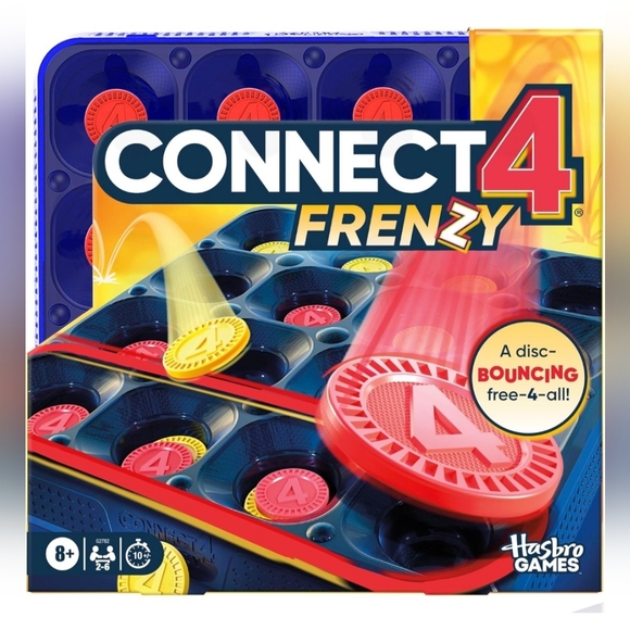 Hasbro Other - New Connect 4 Frenzy Game | Bounce Discs 4 The Win | Family Party Games
